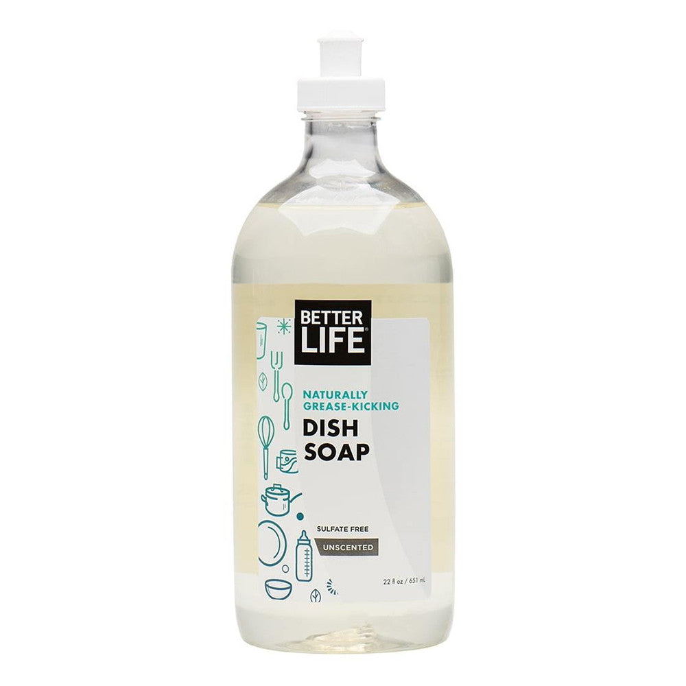 Better Life Unscented Dish It Out Natural Liquid Dish Soap, 22 Oz